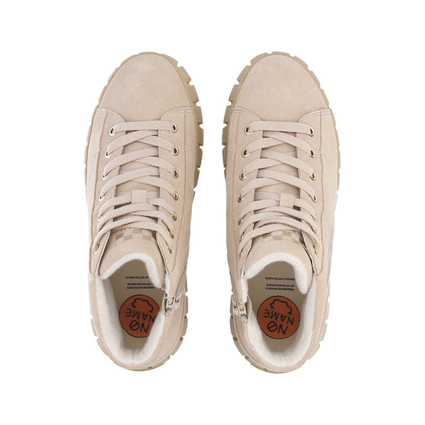 PLAY MID W  -  SUEDE/PRINT  - NUDE